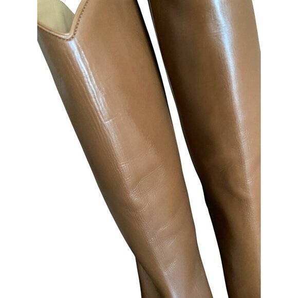 Lucchese Clarissa Western Dress Boots Sz 6.5 Tan Camel Leather Pointed Toe - Picture 10 of 16